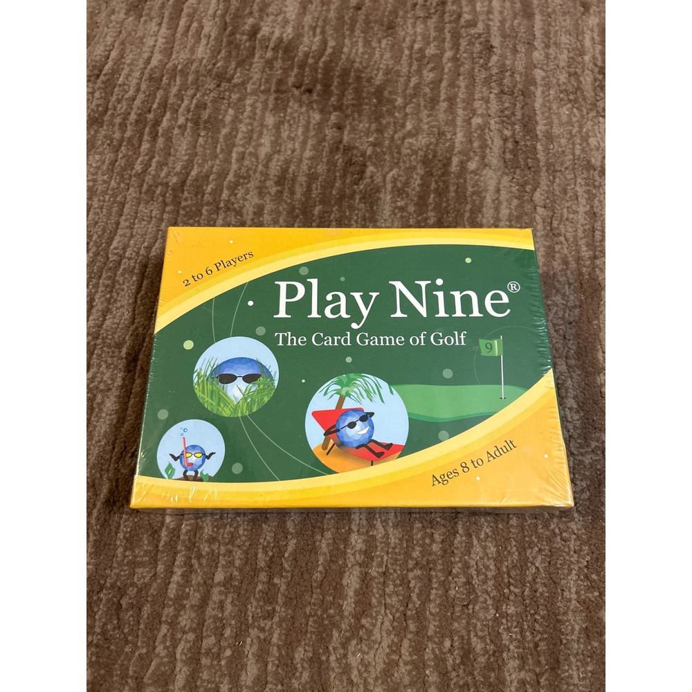 Vintage Play Nine Card Game of Golf Ages 8+‎ Family Fun Strategy NIB SEALED